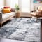 World Rug Gallery Distressed Abstract Area Rug 5' X 7' Blue 910BLUE5X7 - alternate 5